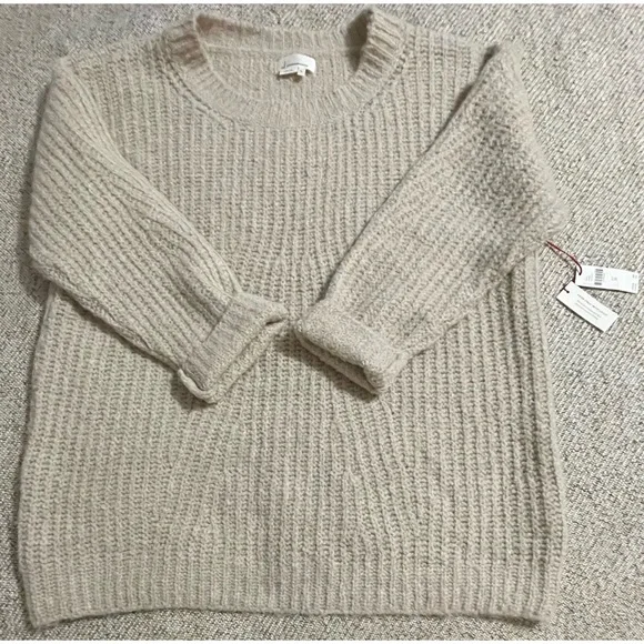 Anthropologie Camila Neutral Sweater NWT Oversized SZ XL - Picture 7 of 12
